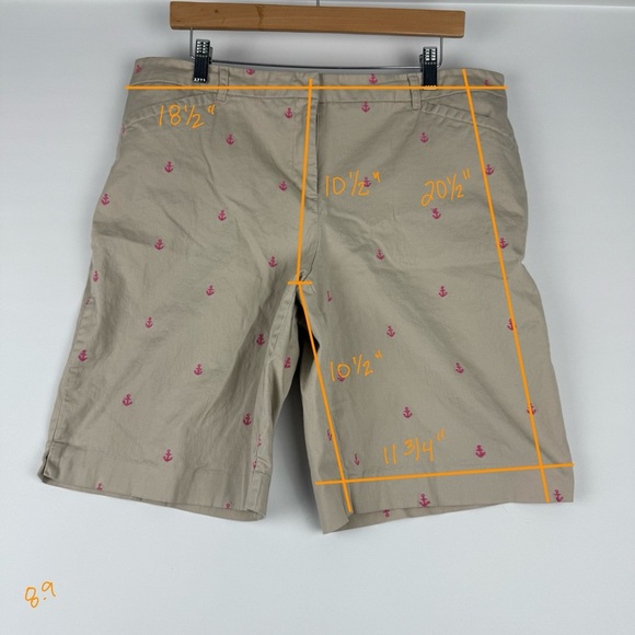 Charter Club Women’s Embroidered Anchor Print Shorts – Size 16 - Picture 5 of 5
